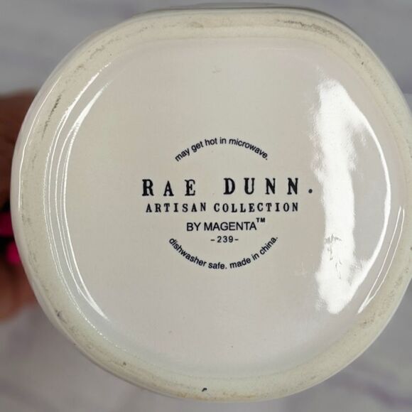 Rae Dunn SUPER STAR Double-Sided White/Red Ceramic Mug - Picture 5 of 7